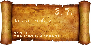 Bajcsi Teréz névjegykártya