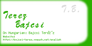 terez bajcsi business card